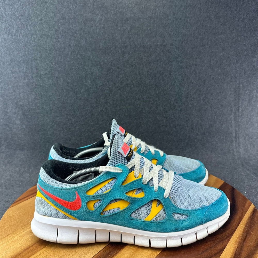 Nike Free Run 2 Men's Size 13 Low Top Mesh Running Sneakers Cyber Teal